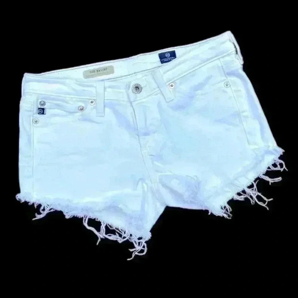 Adriano Goldschmied White Distress Fray Jean Short - Picture 2 of 15